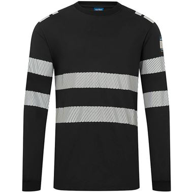 Portwest Modaflame PW3 FR732 Inherent Flame Retardant Anti static Arc Flash Hi Vis Long Sleeve T-Shirt