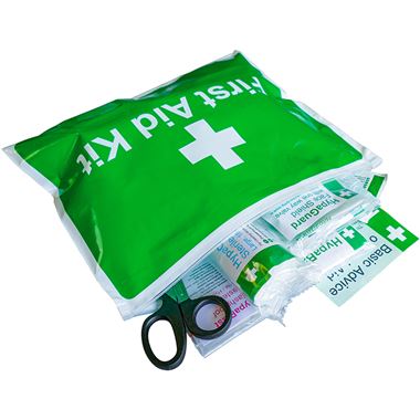 BS8599-1 Off Site Personal First Aid Kit with Vinyl Wallet