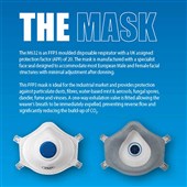 JSP M632 FFP3 Valved Moulded Disposable Dust Masks (Pack 10) BGZ130-000-A00