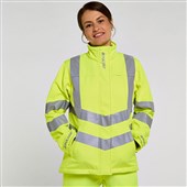 Pulsar P706-R Yellow GRS Recycled Women's Hi Vis Softshell Jacket (3L)