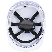 Portwest PH55 Endurance Safety Helmet with Deluxe Chin Strap - Vented Slip Ratchet Short Peak