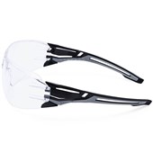 Portwest PR01 Anthracite Wraparound Safety Glasses - Anti Scratch & Anti Fog