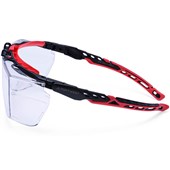 Portwest PR03 Deluxe Wrap Overspec Safety Glasses - Anti Scratch & Anti Fog