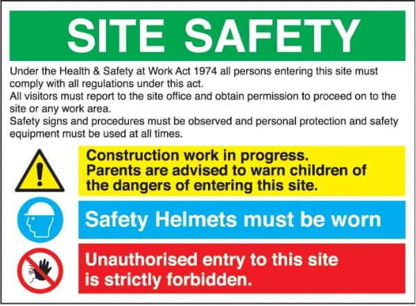 Site Safety Signs