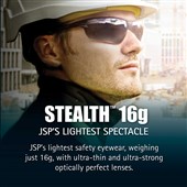 JSP Stealth 16g Clear Safety Glasses ASA920-161-300 - Anti Scratch Hardia+ Lens