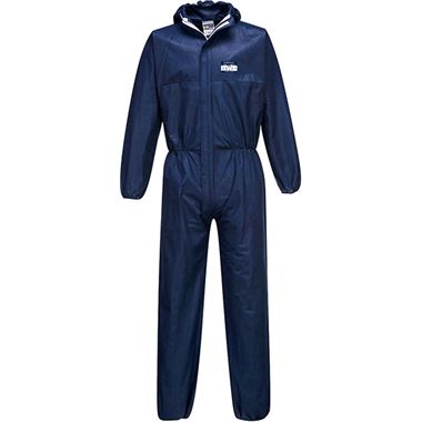 MultiSAVE Pk50 - Portwest ST30 Navy Biztex SMS Type 5/6 Disposable Coverall 55g (Pack 50)