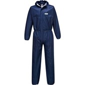 MultiSAVE Pk50 - Portwest ST30 Navy Biztex SMS Type 5/6 Disposable Coverall 55g (Pack 50)