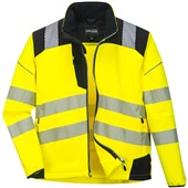 Portwest T402 Yellow PW3 Hi Vis Softshell Jacket