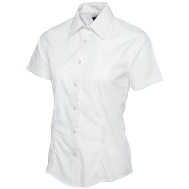 Uneek UC712 Ladies Short Sleeve Poplin Shirt 120g